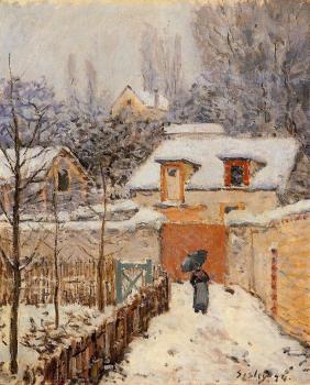 阿爾弗萊德 西斯萊 Snow at Louveciennes 阿爾弗萊德 西斯萊 Snow at Louveciennes